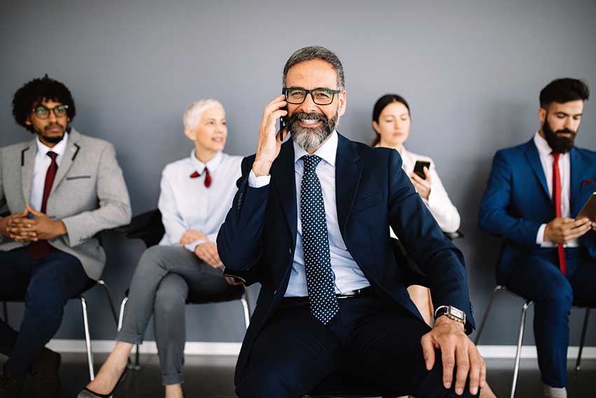 Business owner getting IT support in Fort Collins